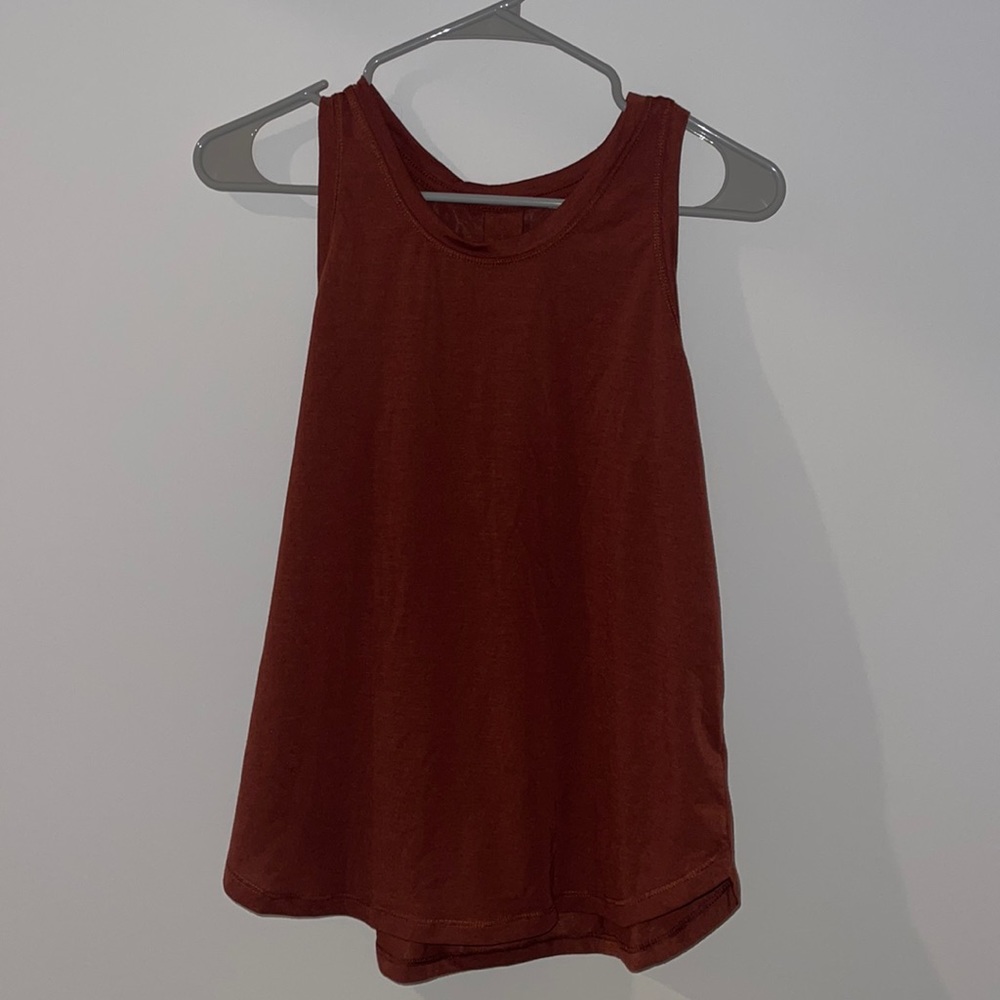 Rust/burnt orange athletic tank
